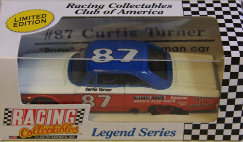 1992 Curtis Turner NASCAR Diecast 87 Blanket Order 1963 Ford CWC 1:64 Action RCCA Legend Series 1